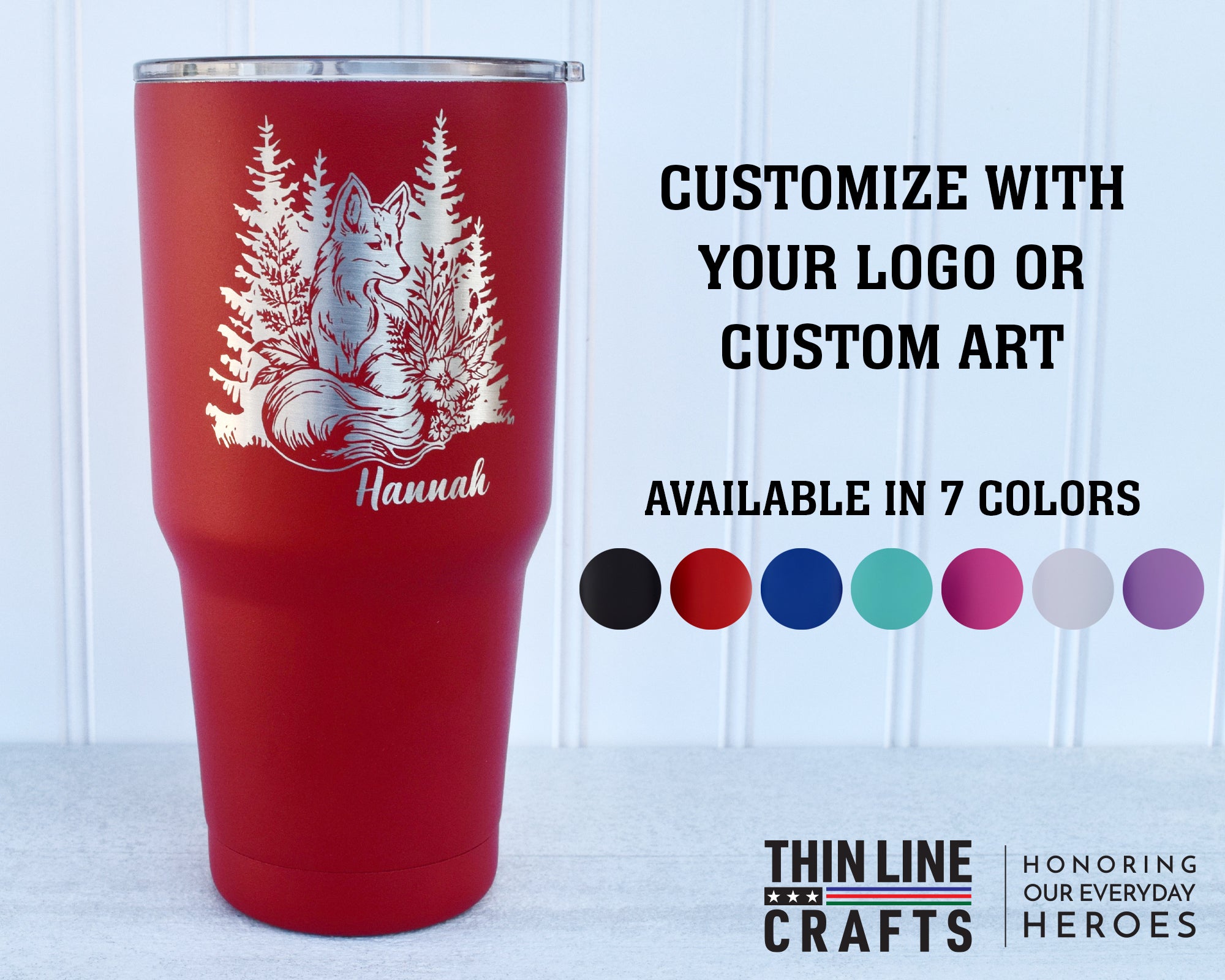  Personalized Tumbler With Lid - 30 oz - Choose Your