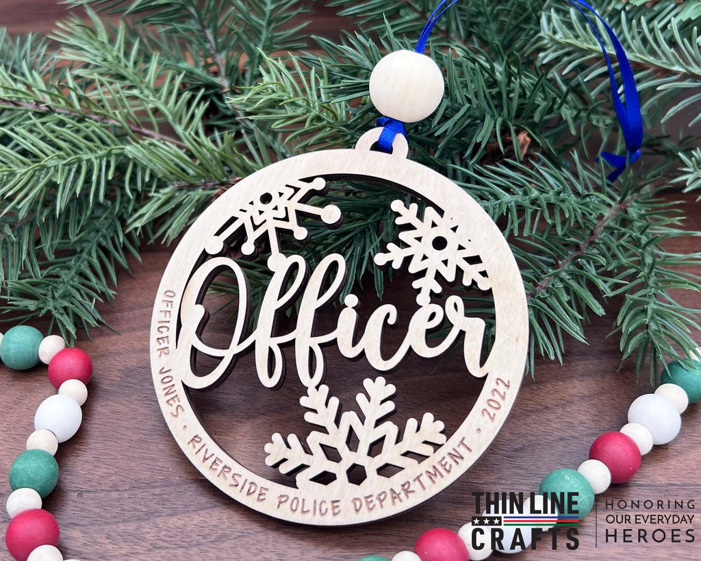 Police Officer - Law Enforcement - First Responder Christmas Ornament